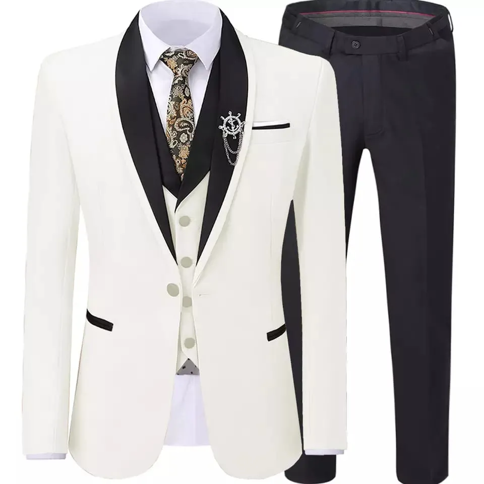 Men three piece  slim fit suits