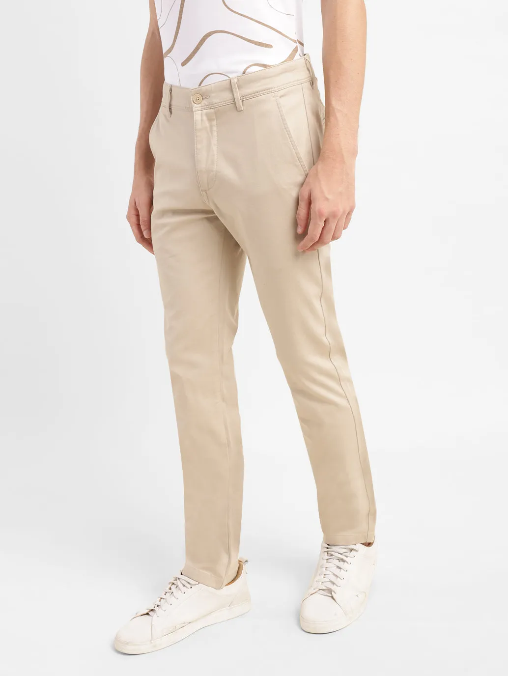 Men's 511 Beige Slim Fit Chinos