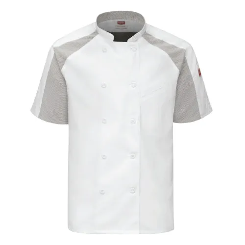 MEN'S AIRFLOW RAGLAN CHEF COAT WITH OILBLOK