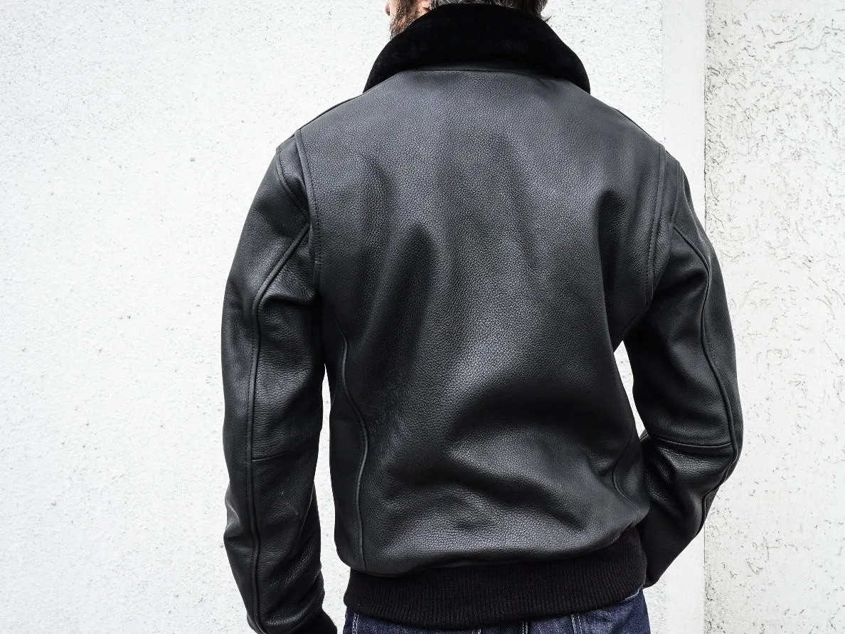 Men's Aviator Leather Jacket | Classic Leather Bomber Jacket