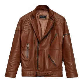 Mens Best Looking Boys Fashion Biker Cruiser Leather Blazer Jacket