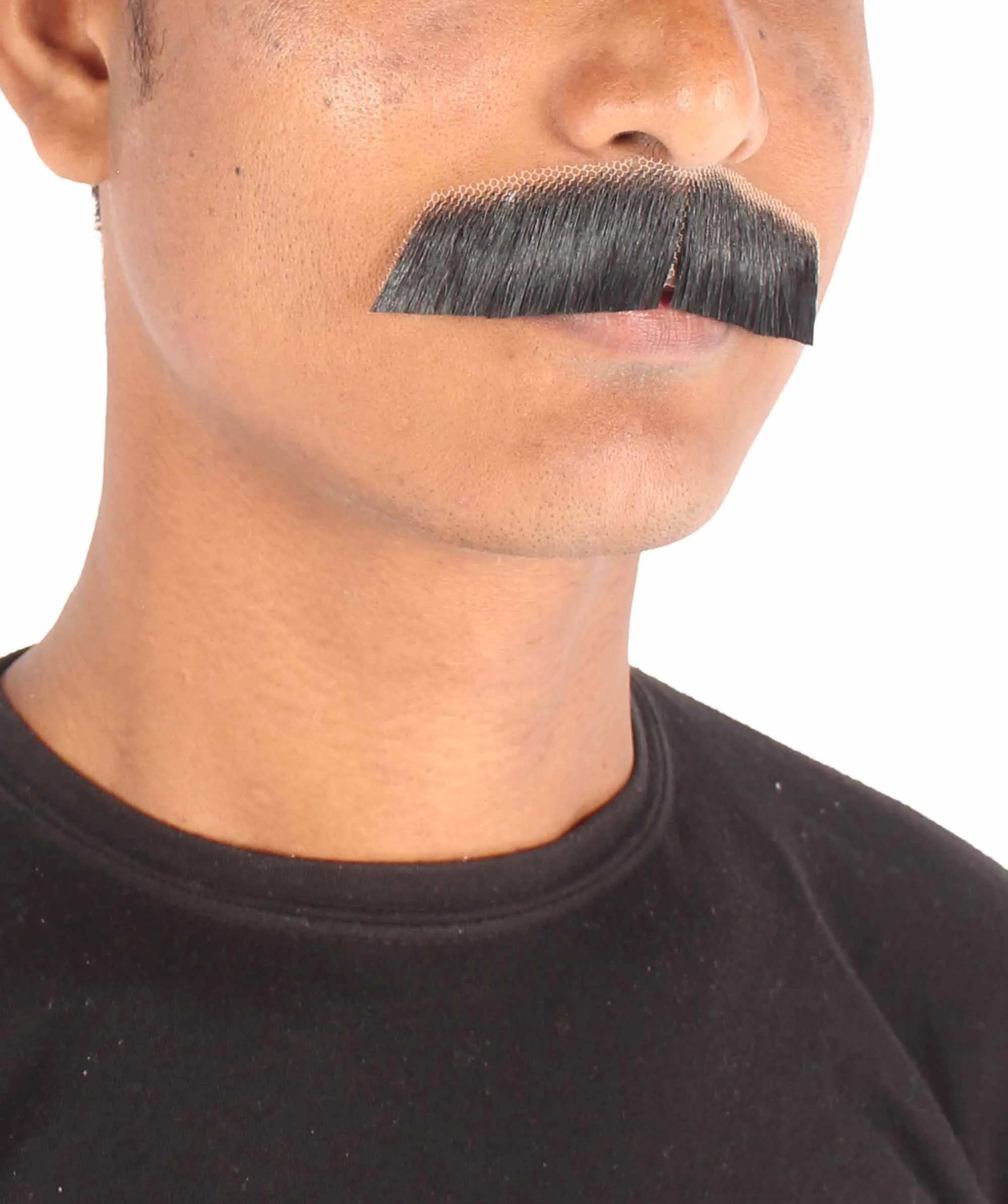 Men's Lampshade Mustache | Human Facial Hair | Multiple Colors | HPO