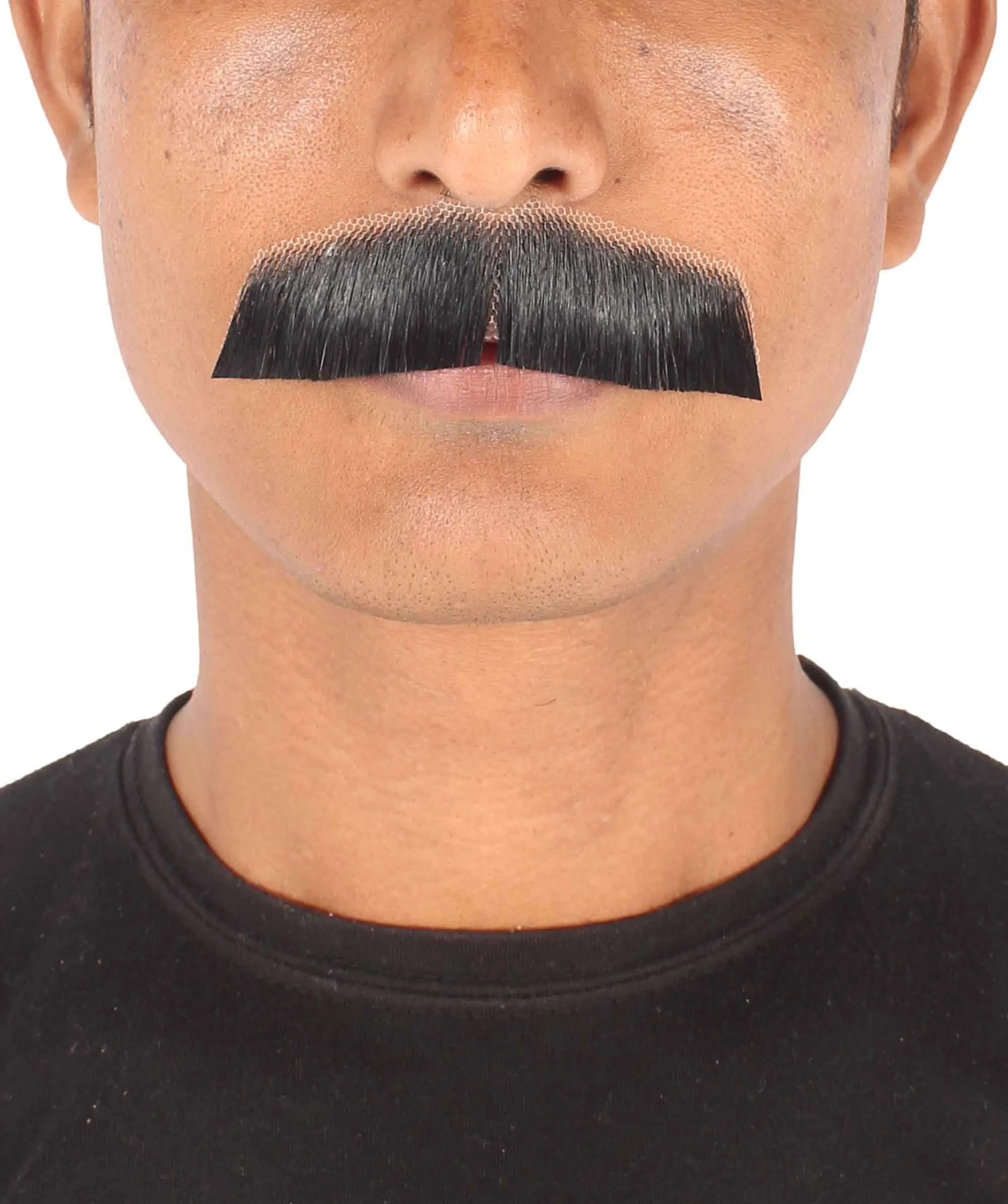 Men's Lampshade Mustache | Human Facial Hair | Multiple Colors | HPO