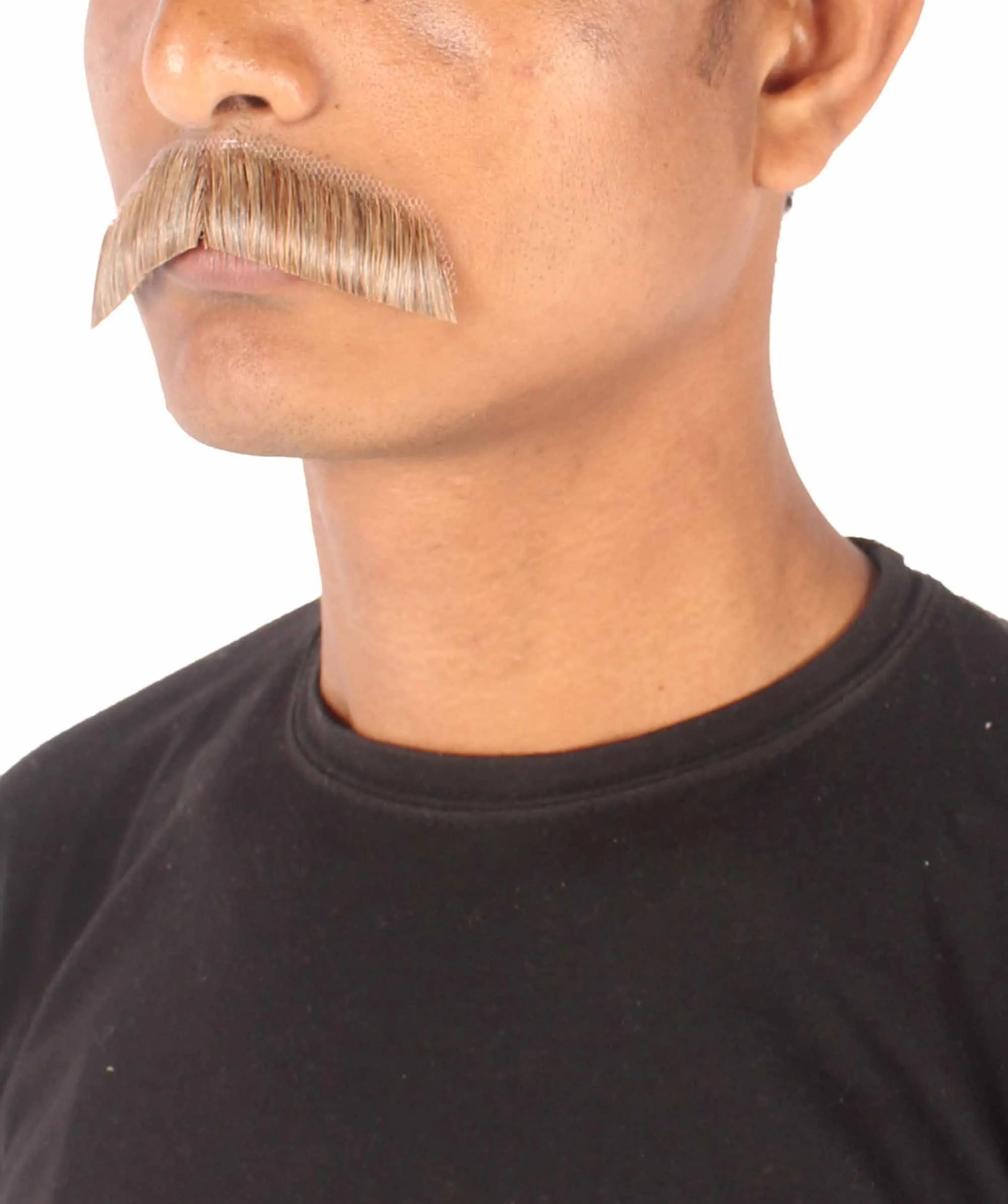 Men's Lampshade Mustache | Human Facial Hair | Multiple Colors | HPO