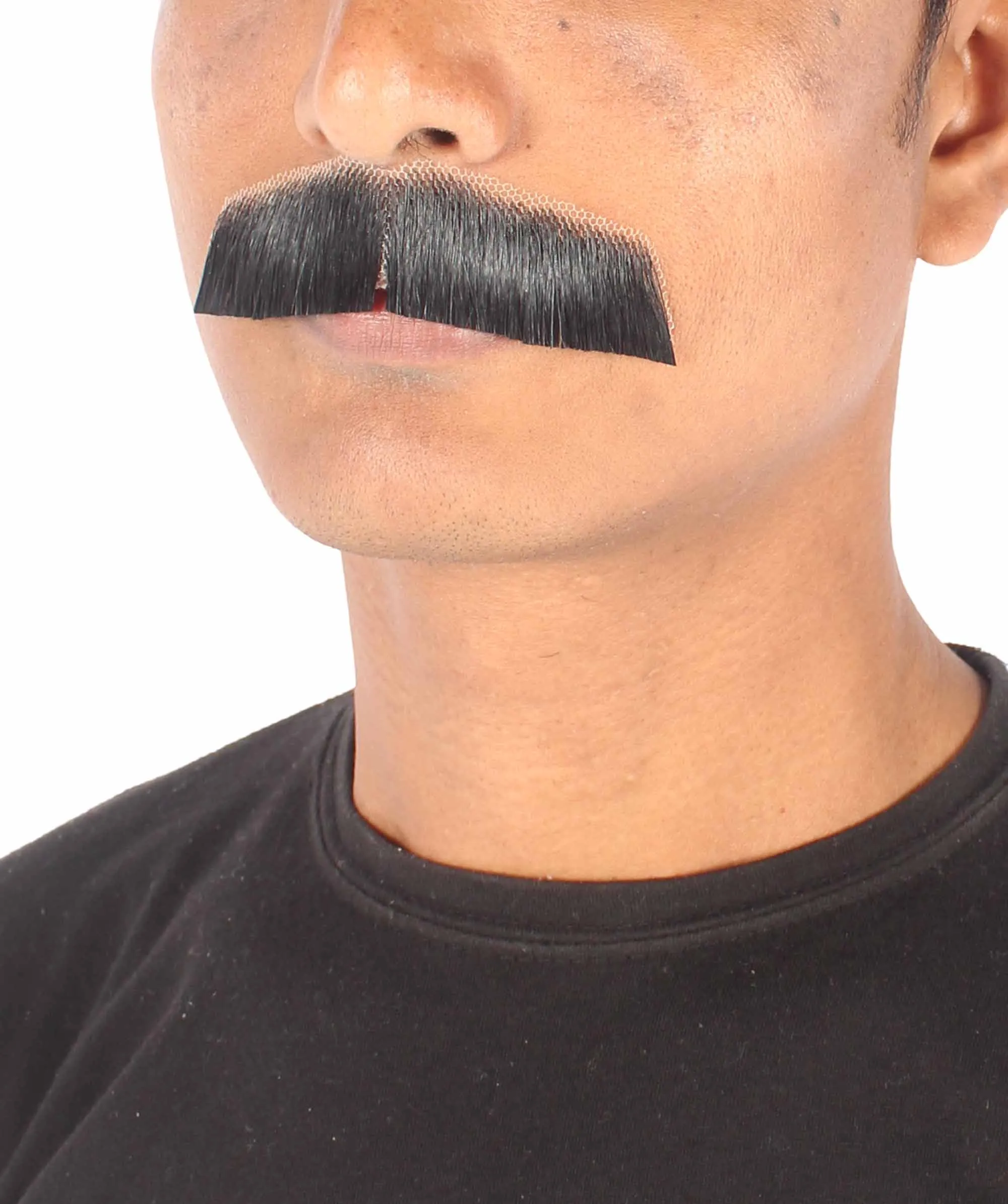 Men's Lampshade Mustache | Human Facial Hair | Multiple Colors | HPO