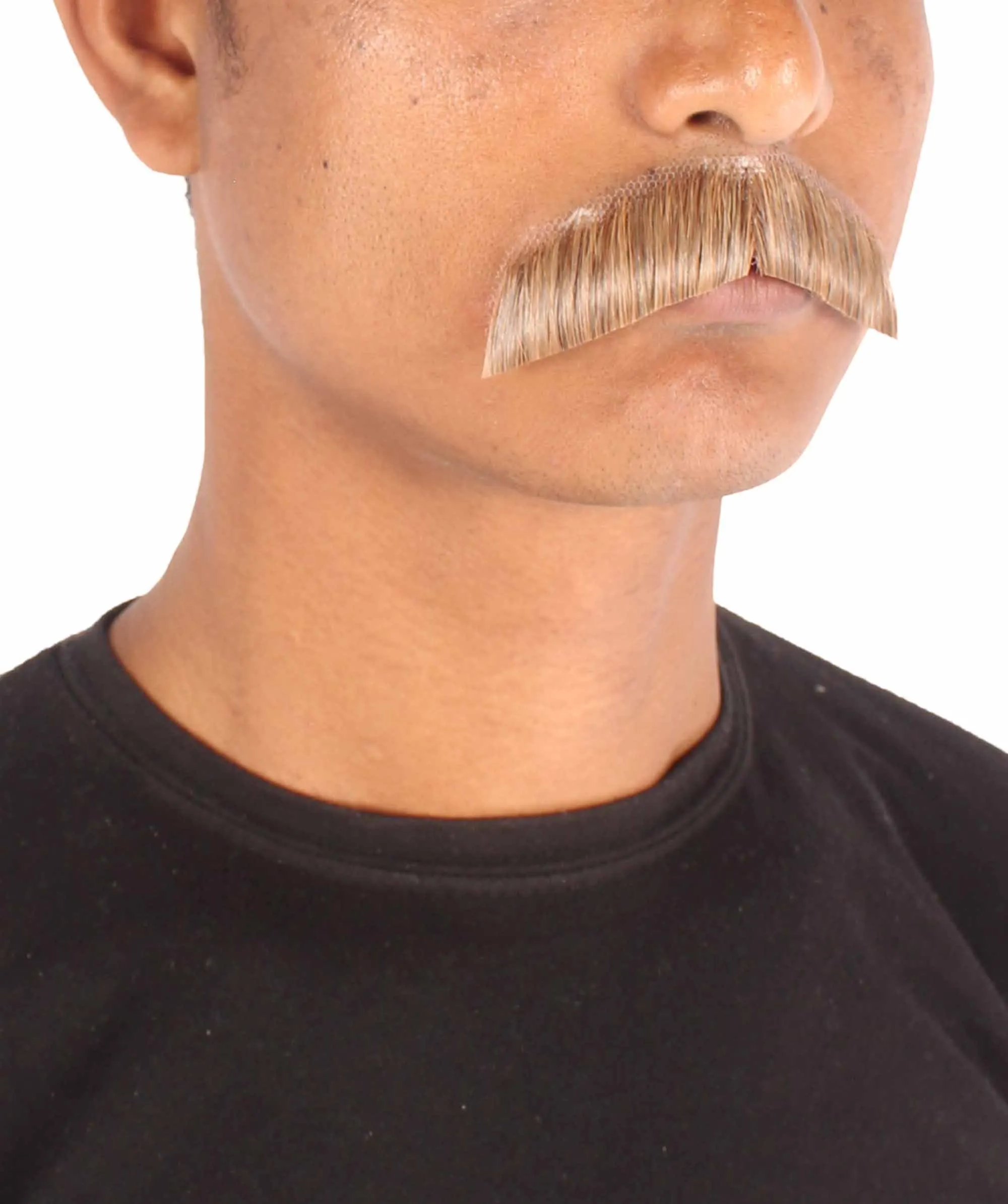 Men's Lampshade Mustache | Human Facial Hair | Multiple Colors | HPO