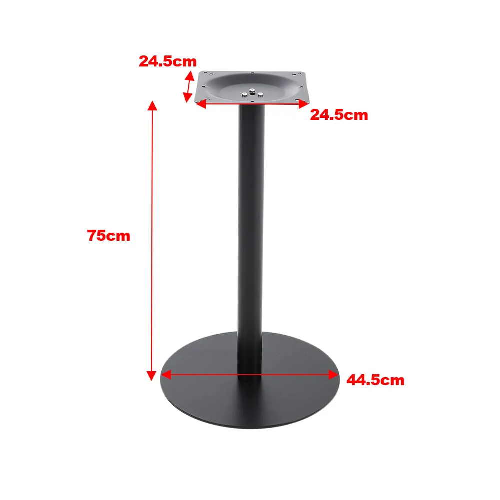 Minimalist Dining Table Base Black Single Pedestal Table