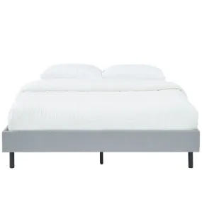 Modern Minimalist Stone Grey Bed Base Frame King