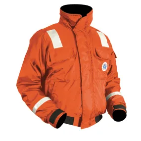 Mustang Classic Flotation Bomber Jacket w/Reflective Tape - Orange - Large [MJ6214T1-2-L-206]