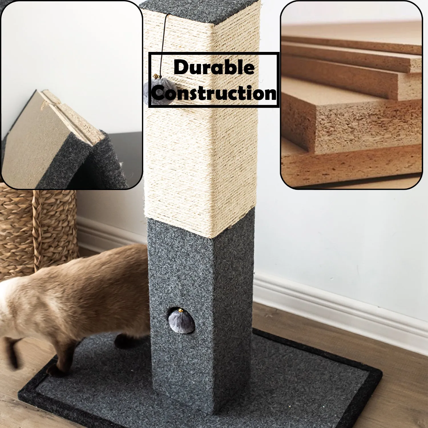 Natural Minimalist Cat Scratching Post