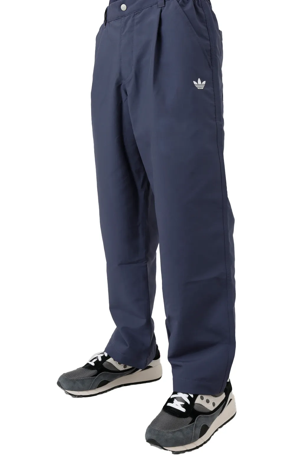 Nora Vintage-Inspired Track Pants - Navy/White