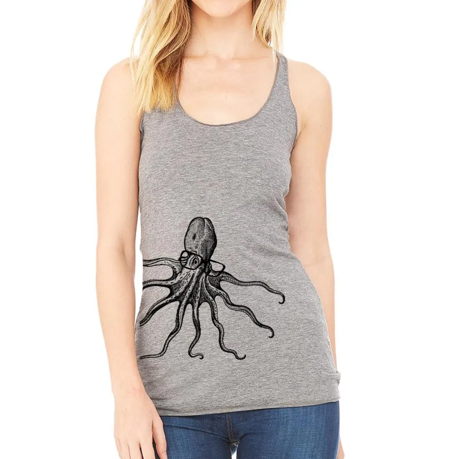 Octopus spectacles racerback tank top