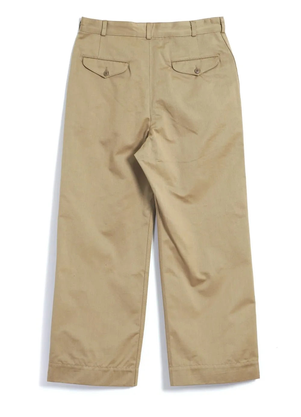 OFFICER CHINO | Wide Fit Chino Pants | Khaki