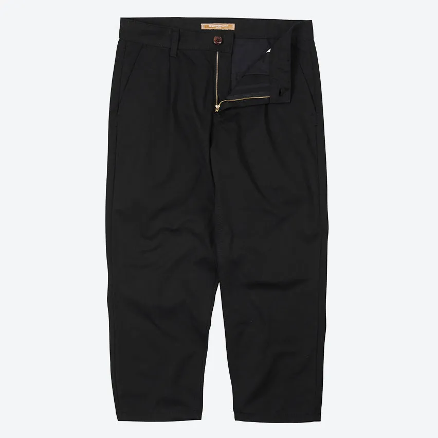 OG HAWORTH ONE TUCK PANTS - BLACK