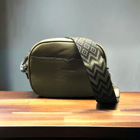 OldTribes™ Green Leather Crossbody Bag