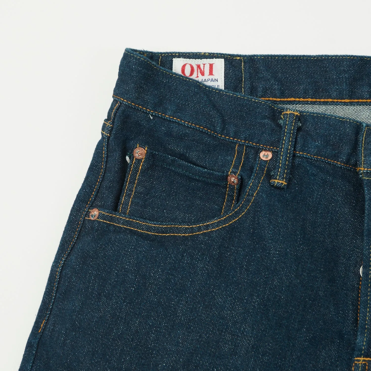 ONI 121S-ISHIKAWADAI 15oz Slim Tapered Stretch Jean - One Wash