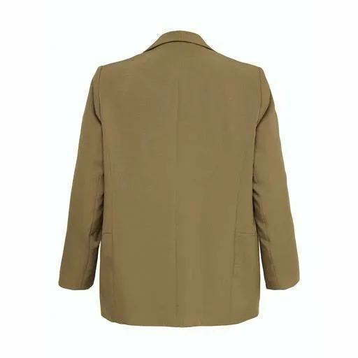 Only Carmakoma Blazer Jacket in Tan