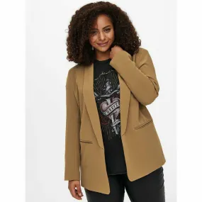 Only Carmakoma Blazer Jacket in Tan