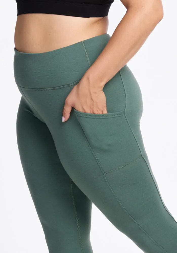 Piper Pocket Leggings - Duck Green