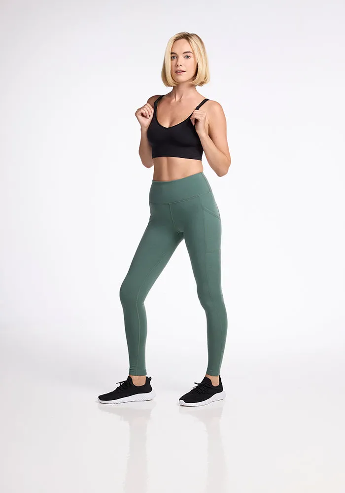 Piper Pocket Leggings - Duck Green