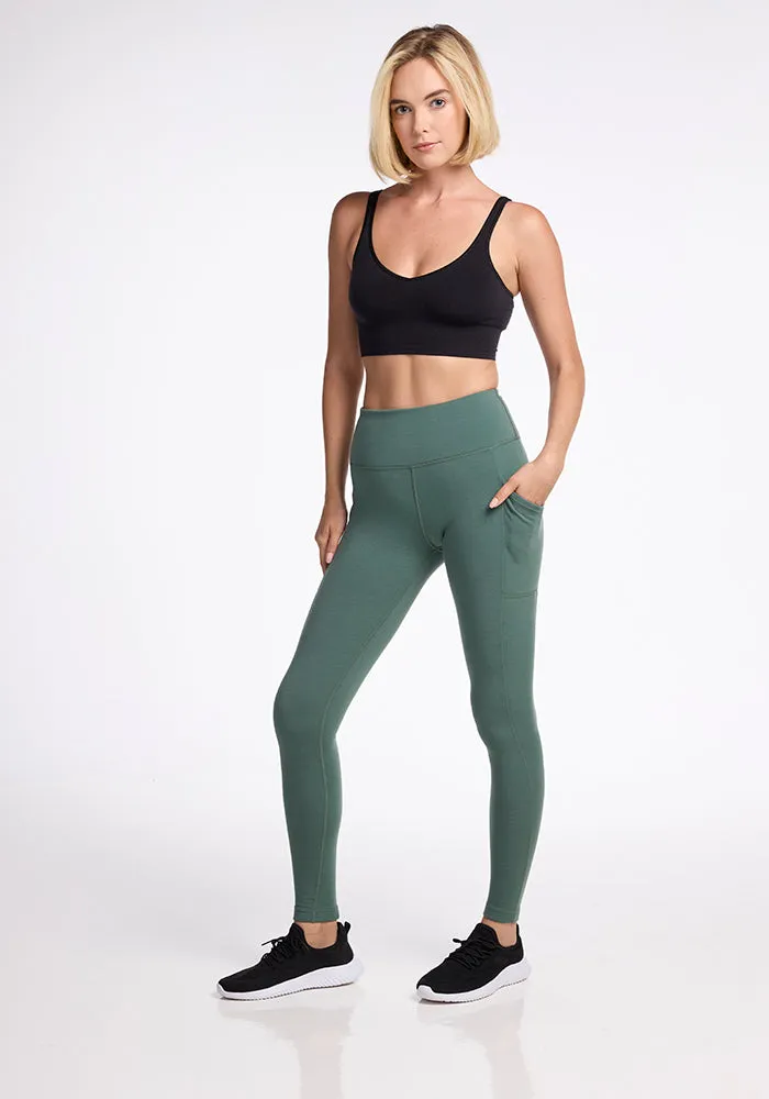 Piper Pocket Leggings - Duck Green