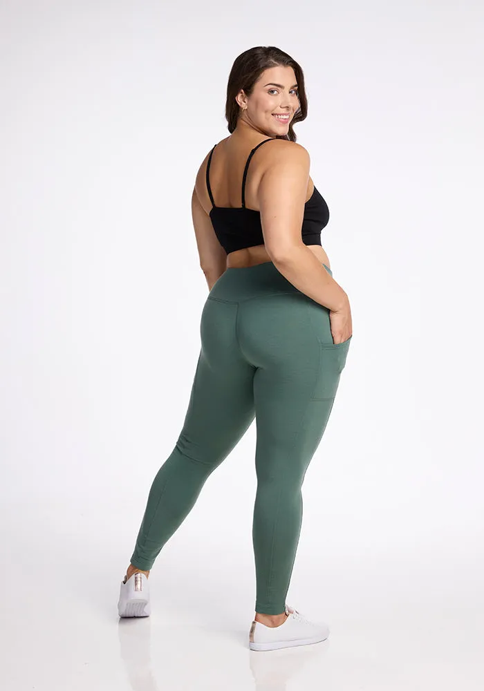 Piper Pocket Leggings - Duck Green