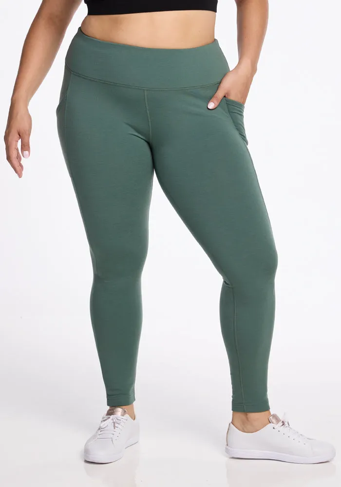 Piper Pocket Leggings - Duck Green