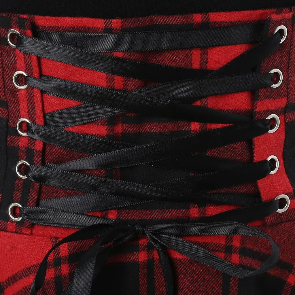 Plaid Punk Dress