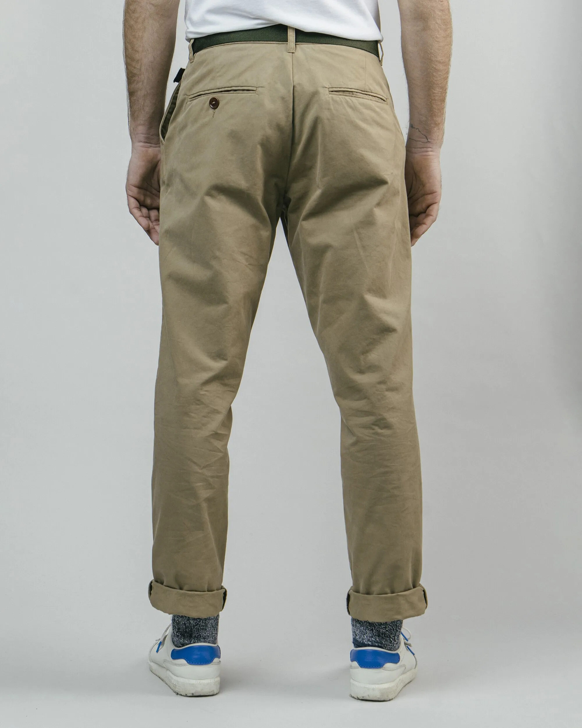 Pleated Chino Camel