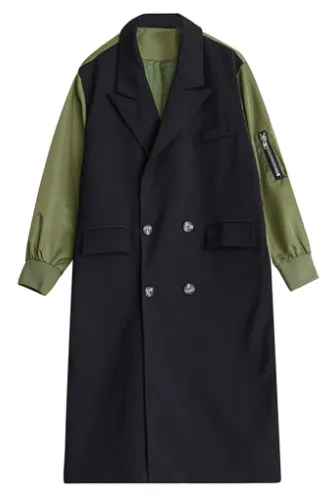 Pre Order:  Oversized Turn-down Collar Trench Coat