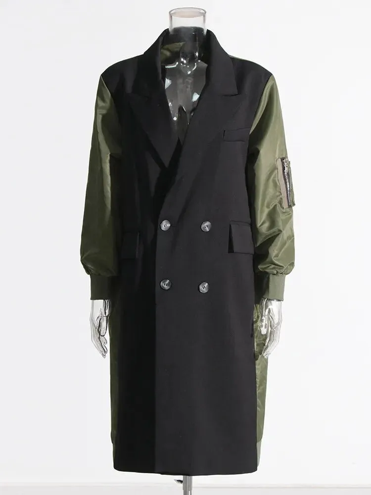 Pre Order:  Oversized Turn-down Collar Trench Coat