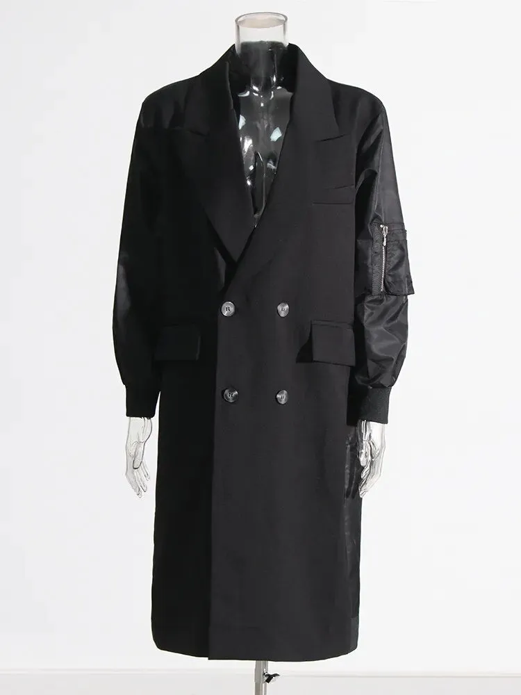 Pre Order:  Oversized Turn-down Collar Trench Coat