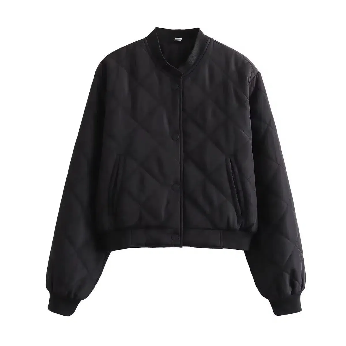 Quilted Bomber Coat