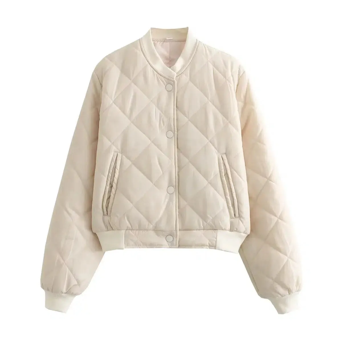 Quilted Bomber Coat