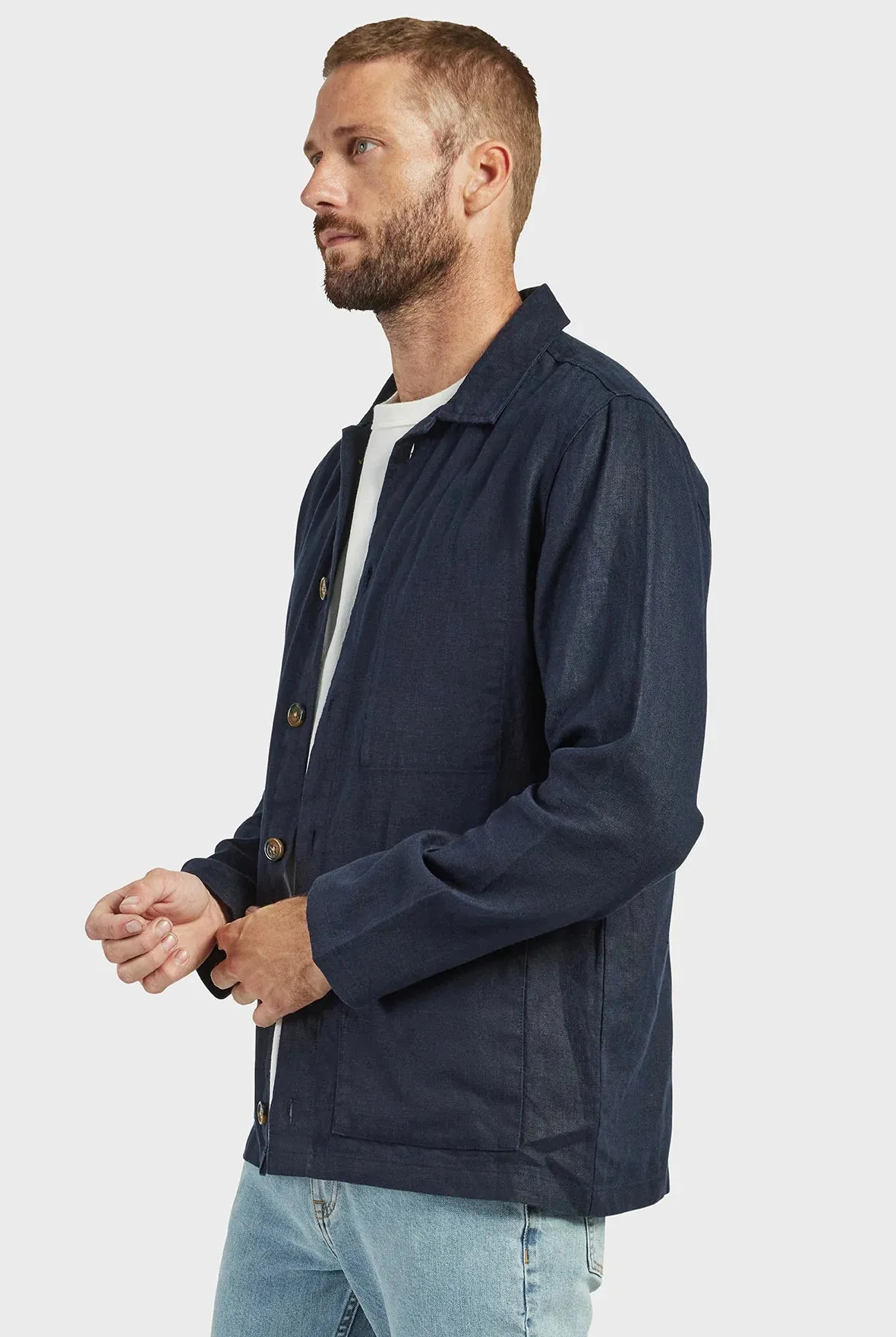 Rory Overshirt in Navy