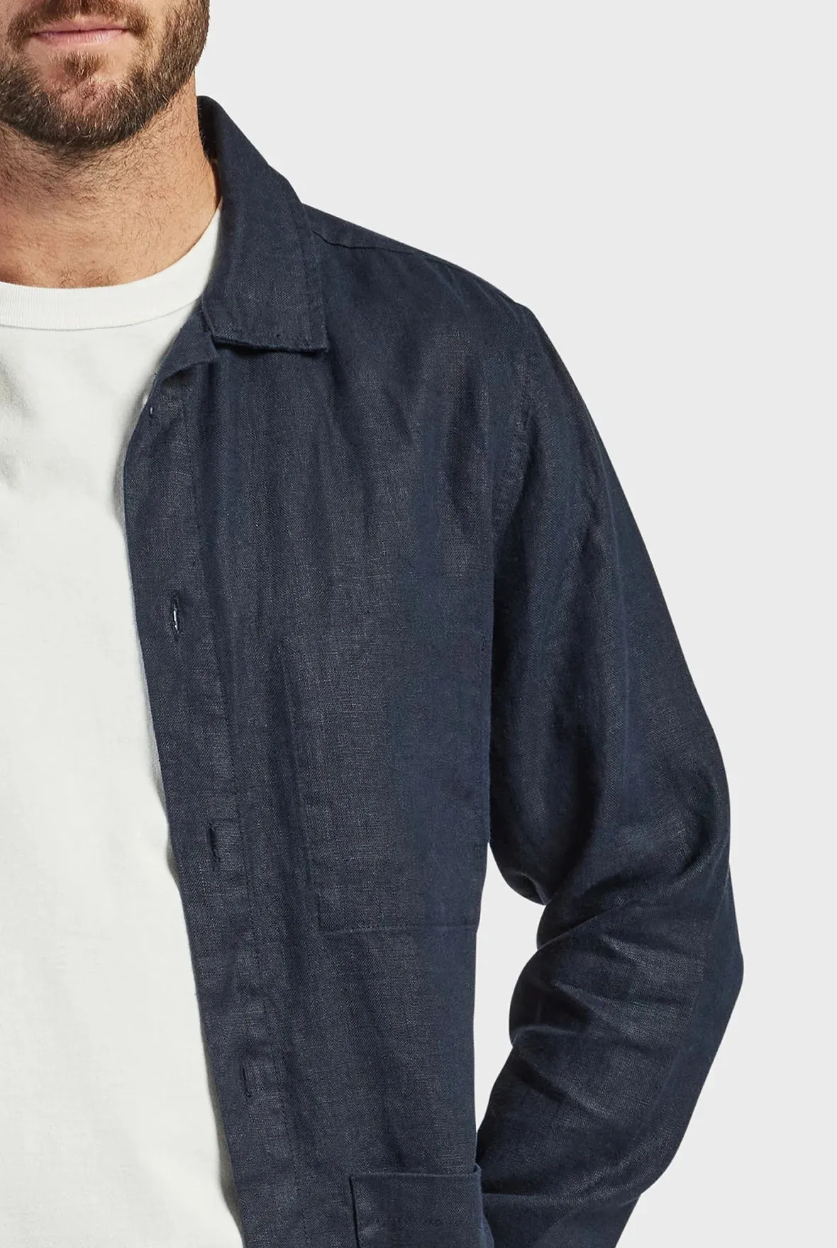 Rory Overshirt in Navy