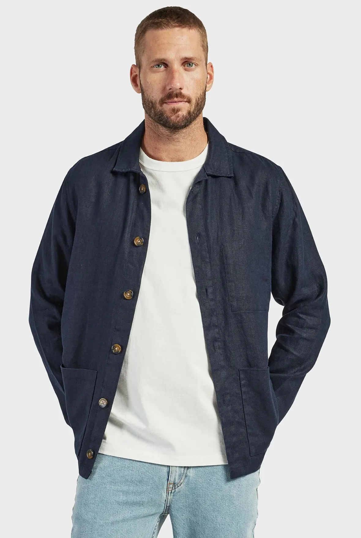 Rory Overshirt in Navy