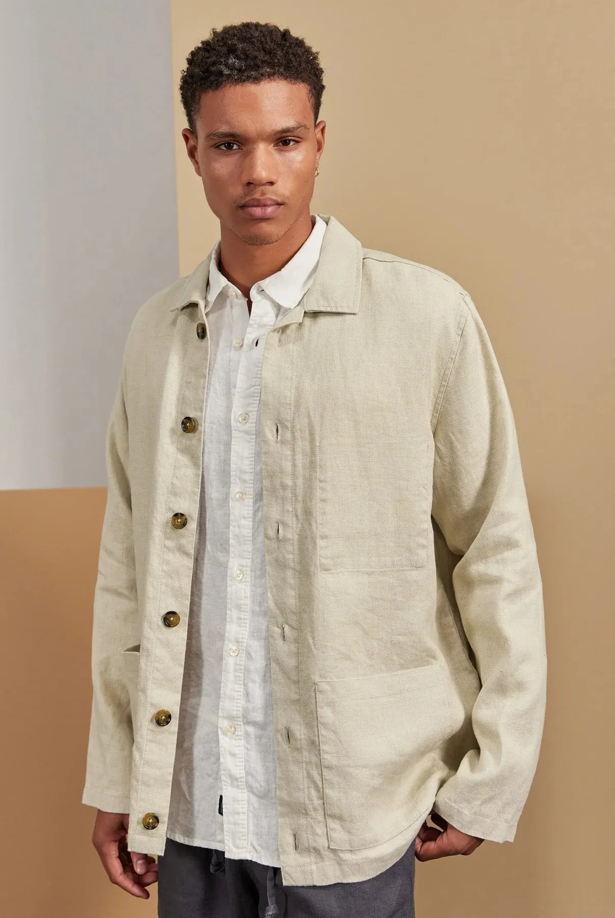 Rory Overshirt in Oatmeal