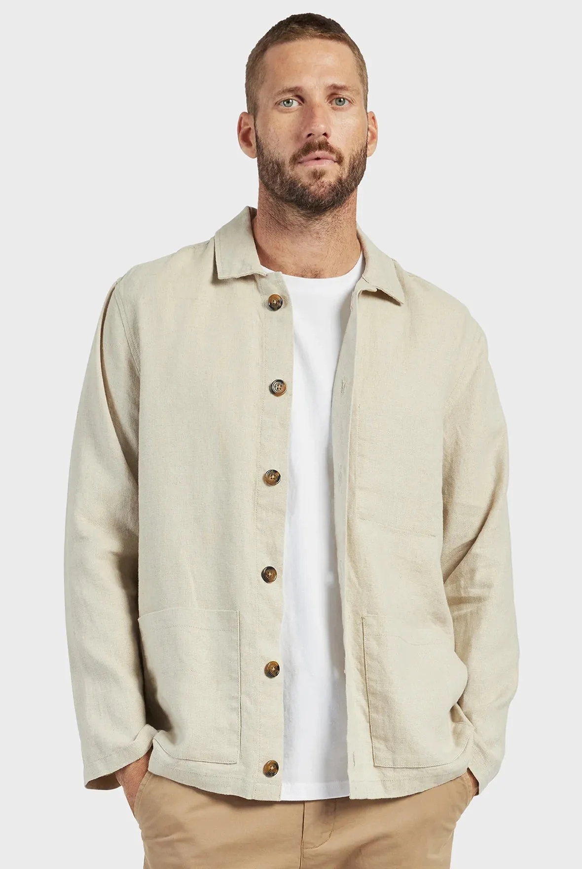 Rory Overshirt in Oatmeal