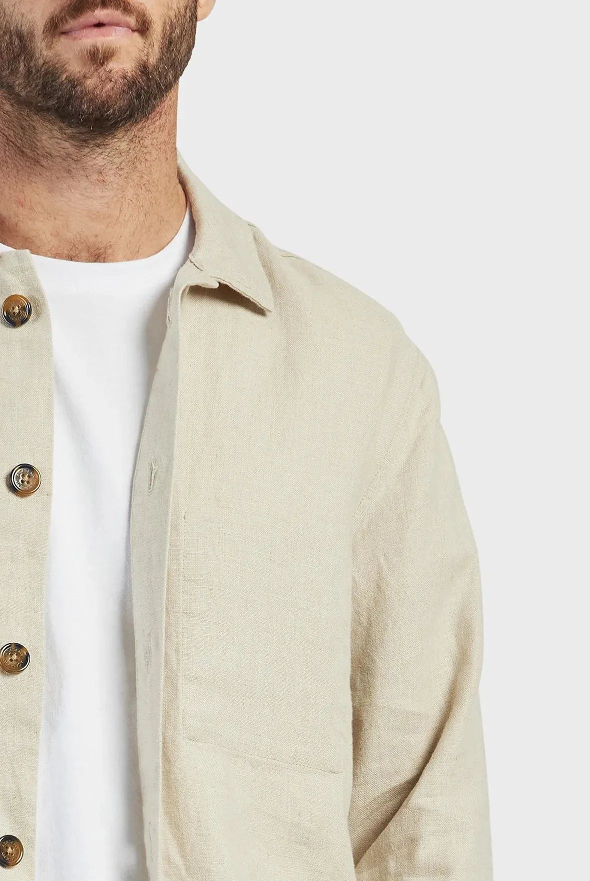 Rory Overshirt in Oatmeal