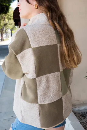 Sage   Tan Lu Zippered Jacket