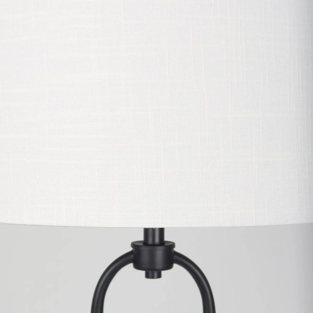 Sarah Floor Lamp Black Metal | White Shade