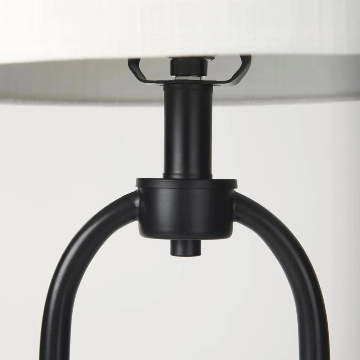 Sarah Table Lamp Black Metal | White Shade