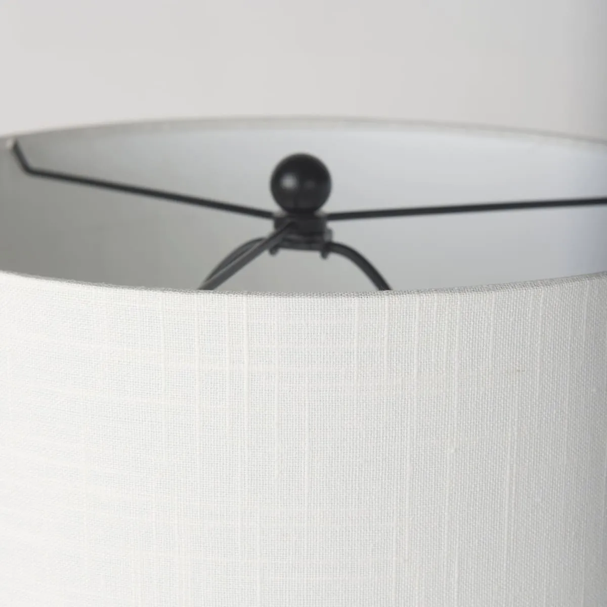 Sarah Table Lamp Black Metal | White Shade