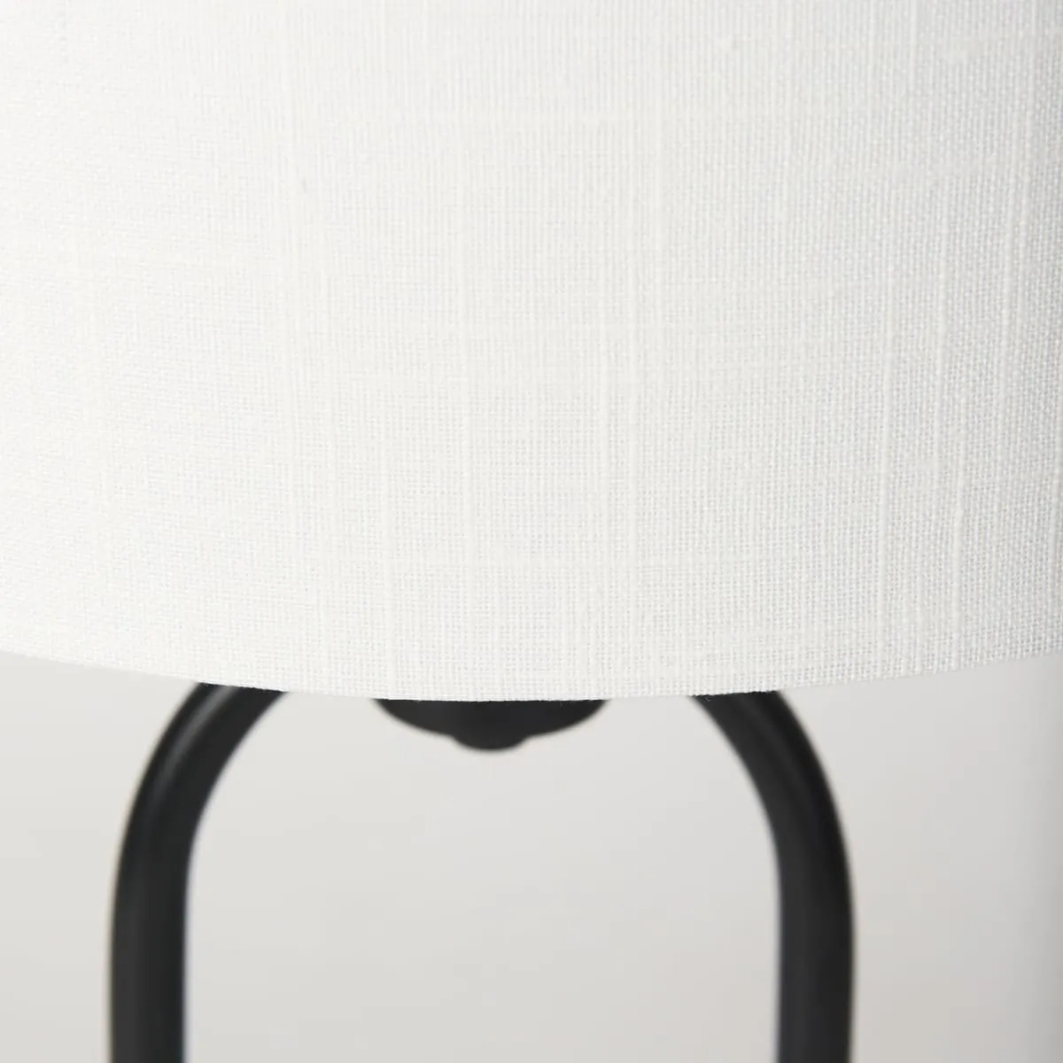 Sarah Table Lamp Black Metal | White Shade