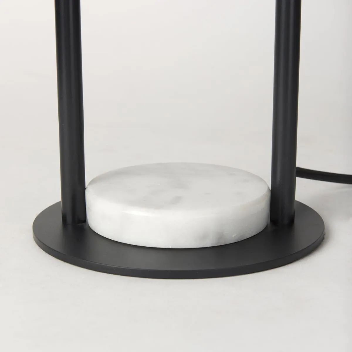 Sarah Table Lamp Black Metal | White Shade