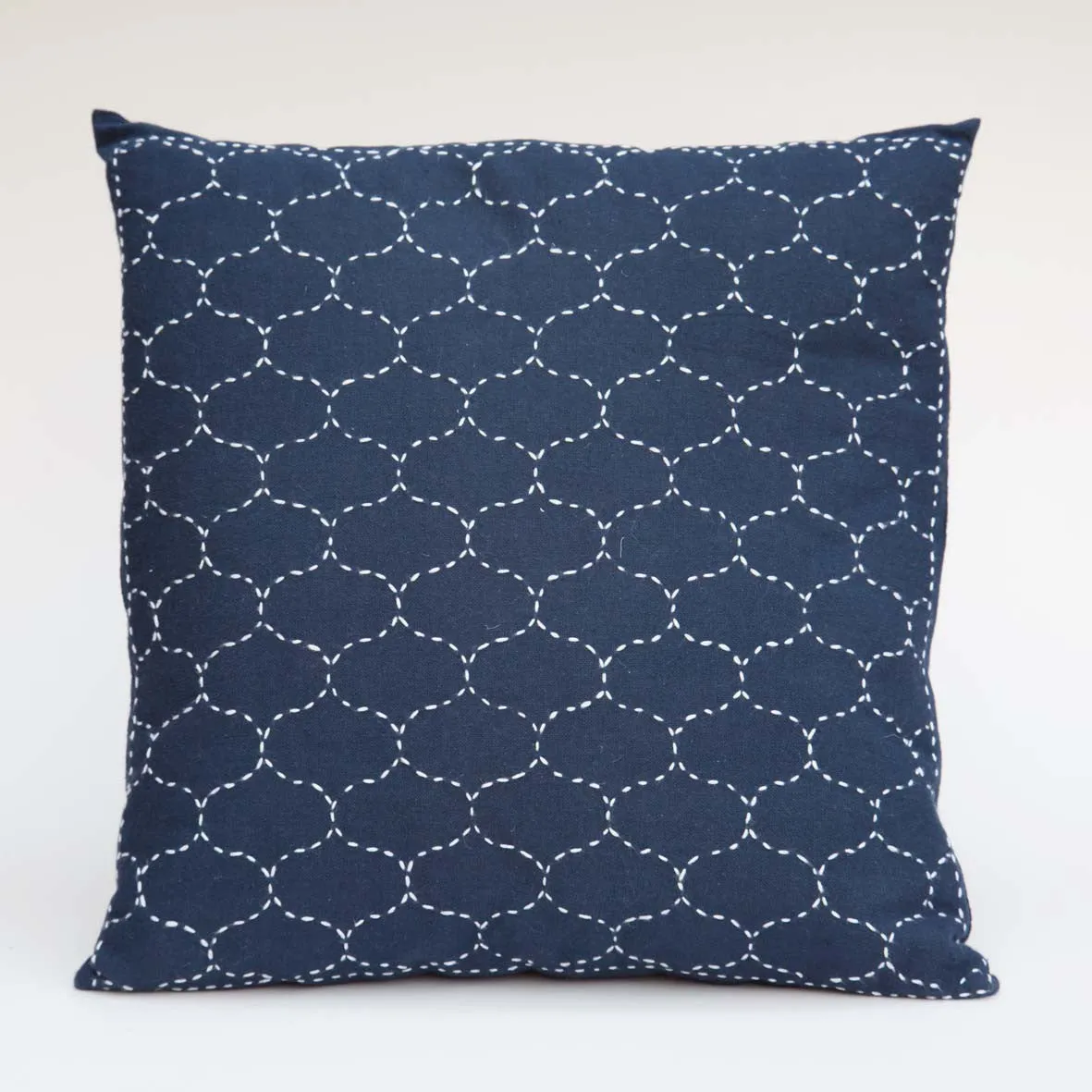 Sashiko Pre-printed Indigo Cotton Square