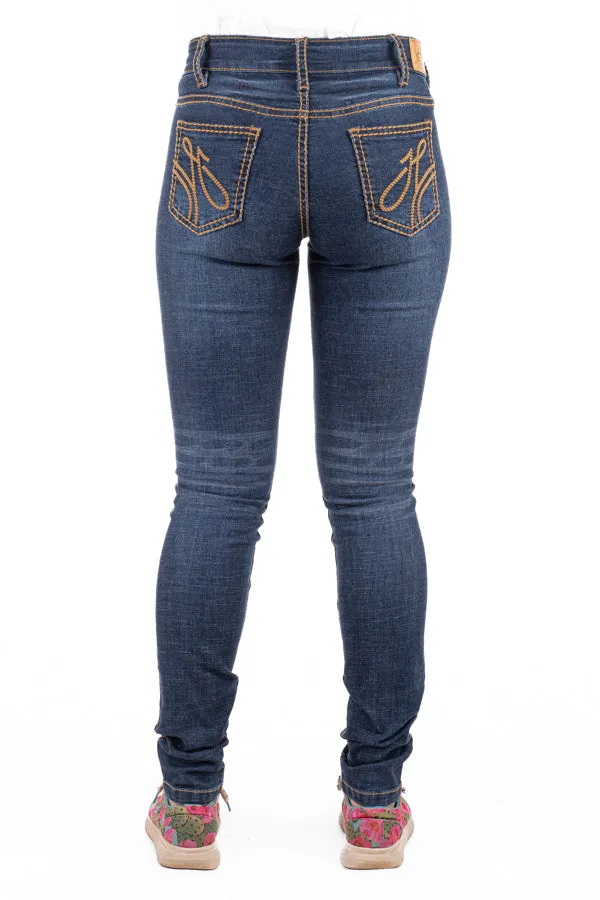 SR2204 Tan Stitch 'Palm Springs' Skinny Jeans