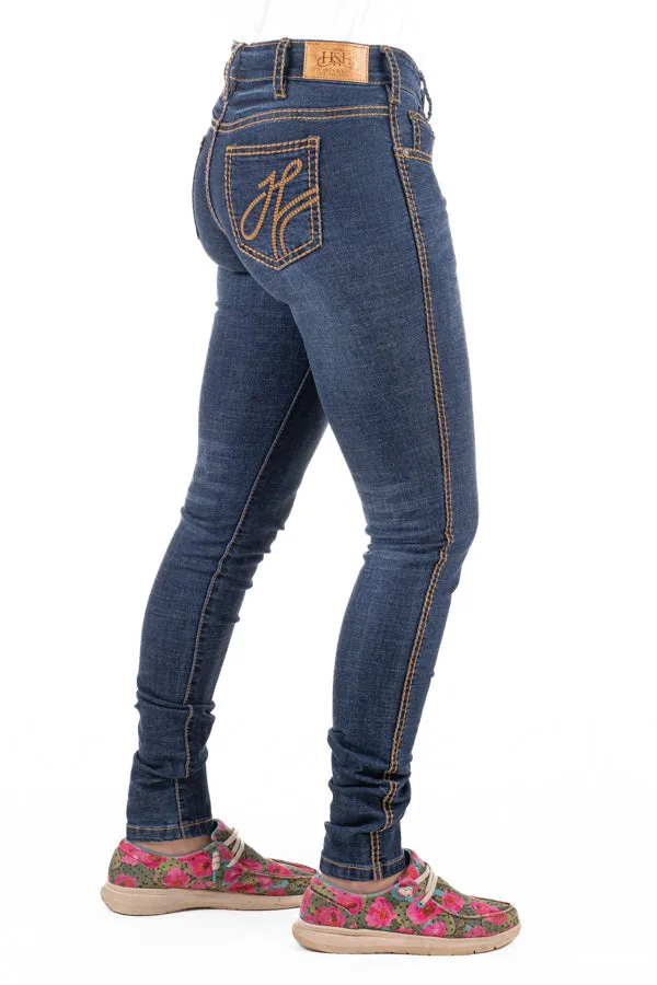 SR2204 Tan Stitch 'Palm Springs' Skinny Jeans