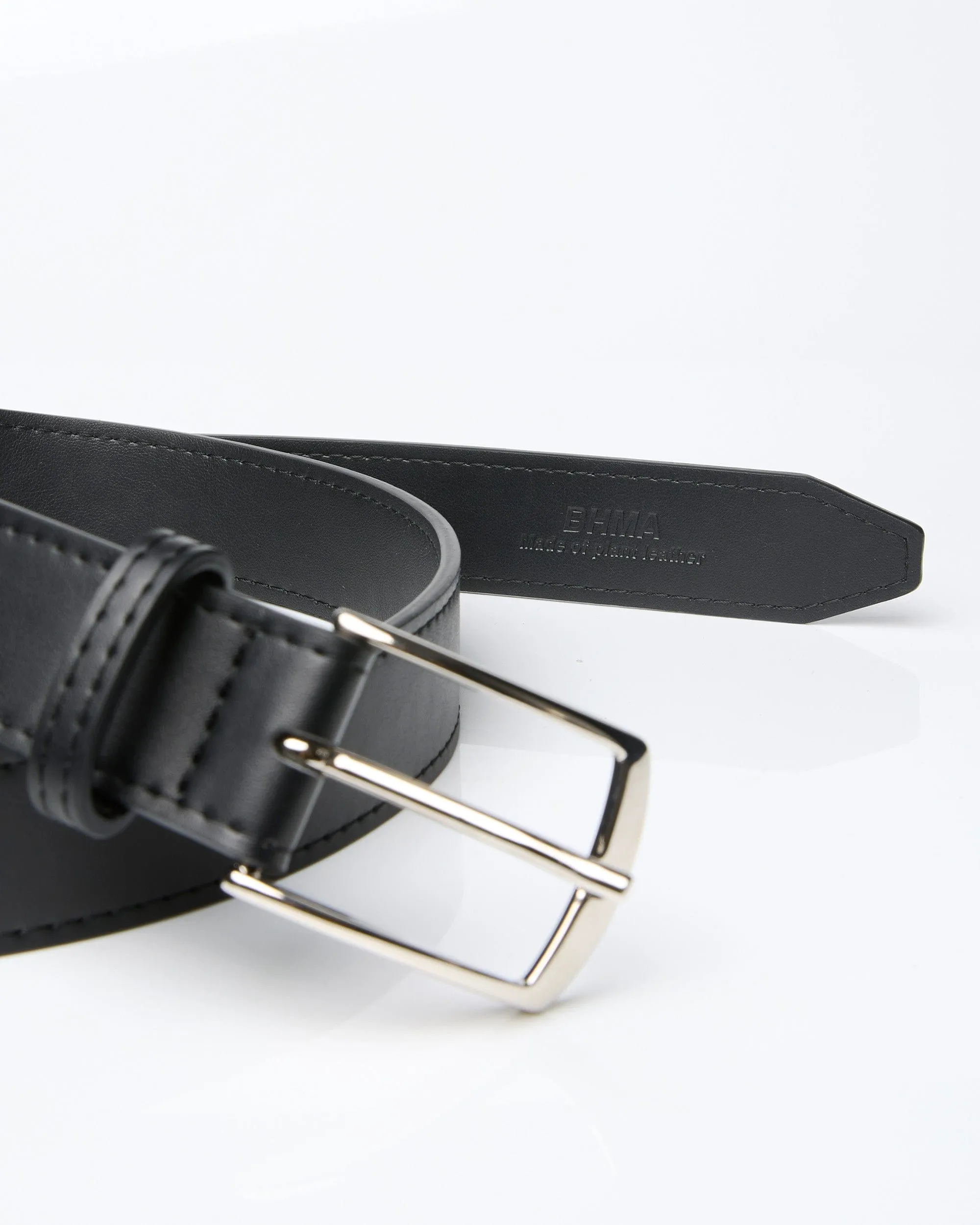 Stark Vegan Corn Leather Belt | Black